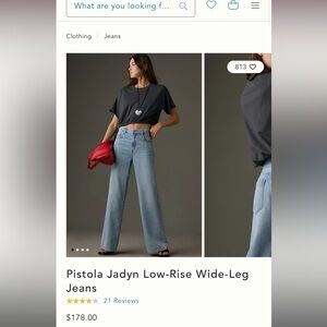 Pistola Jadyn low-rise wide leg jeans